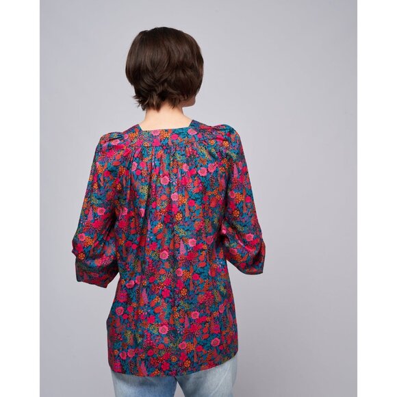 SMYTHE square neck tunic - liberty multi floral size XS - Picture 2 of 8